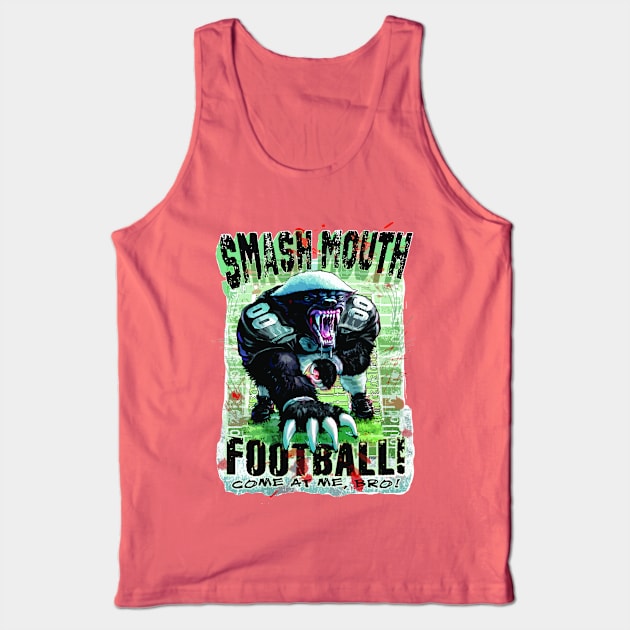 Smash Mouth Badger Football Tank Top by Mudge